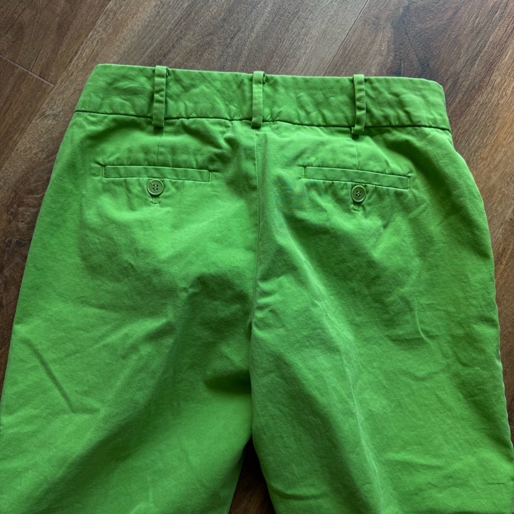 Talbots Green Capri Pants Preppy Classic Summer Cropped Trousers Casual Spring - Picture 5 of 9